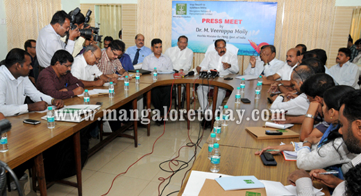 Veerappa Moily press meet in Mangalore